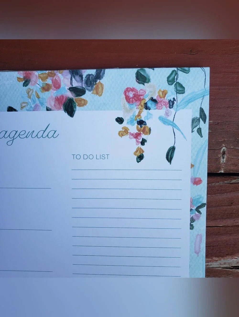 (70) Sheets - Weekly Planner Agenda (Floral) 12”x10” By Gartner Studios